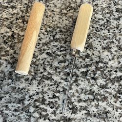 Craft Wood Ice Pick With Safety Cover