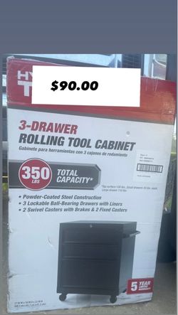 3-Drawer Rolling Tool Cabinet NIB $90.00