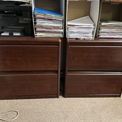 Cherry Wood Filing Cabinets 6 of Them