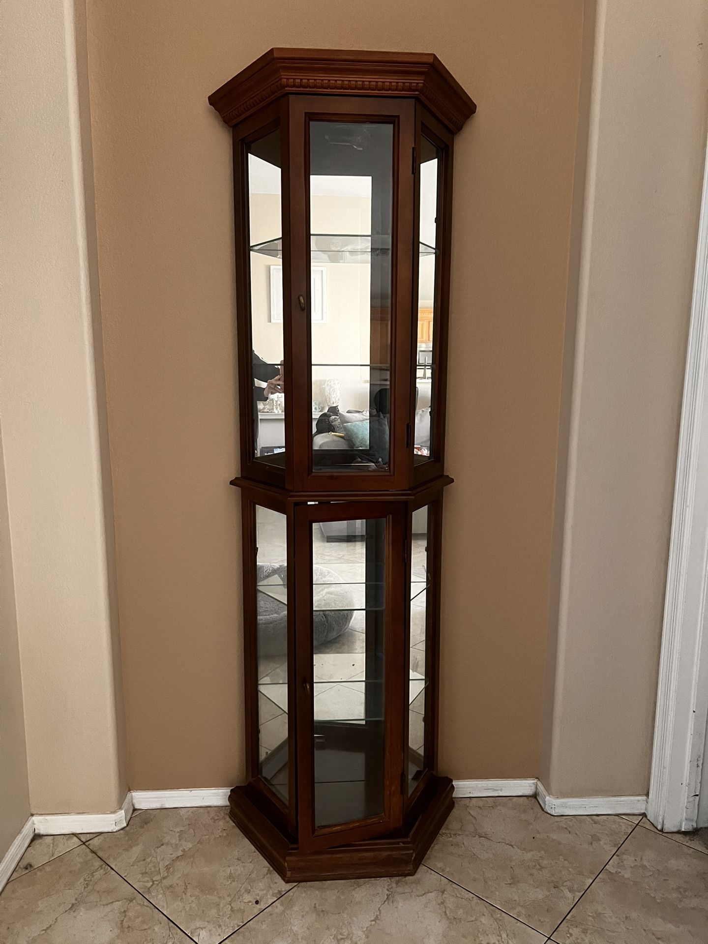 Lighted Curio Cabinet