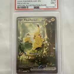 Pikachu ex 276/217 Me: Ascended Heroes Holo Psa 9