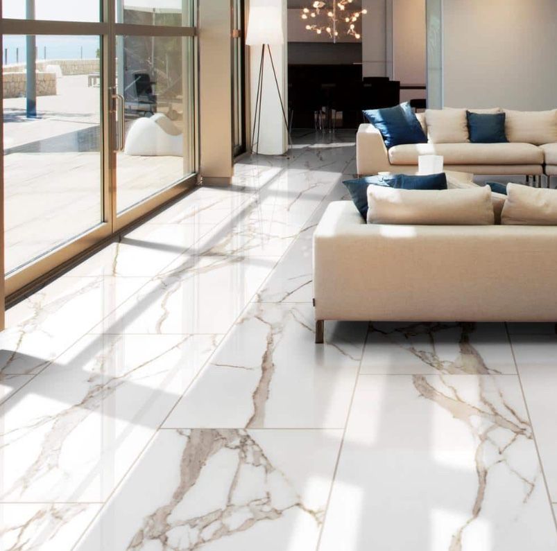 Majestic Lapis Lazuli 24in X 48in Polished Porcelain Stone Look Floor And Wall Tile