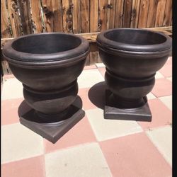 New Flower Pots Made Out Of Cement Perfect Gift 