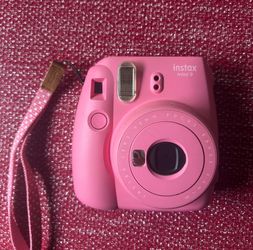Pink Instax Mini 9 camera