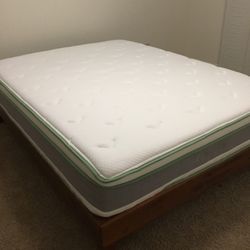 Queen Size Novella Memory foam With Coils 12”, Frame Is Optional 
