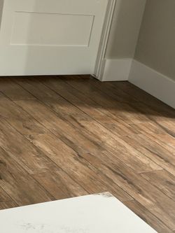 220+ SF Wood-Look Porcelain Floor Tile – New – Over $600 Retail