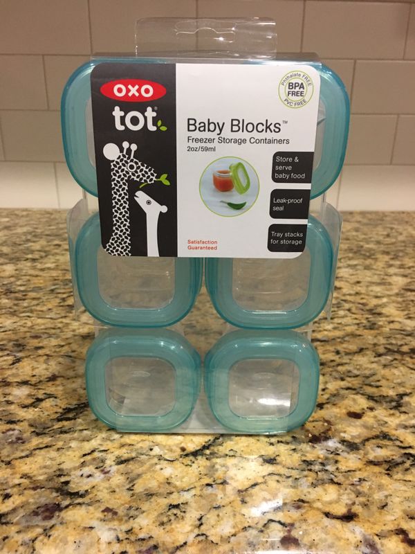 Oxo Tot Baby Blocks Freezer Storage Containers 2oz Bpa Free Turquoise For In Visalia Ca Offerup