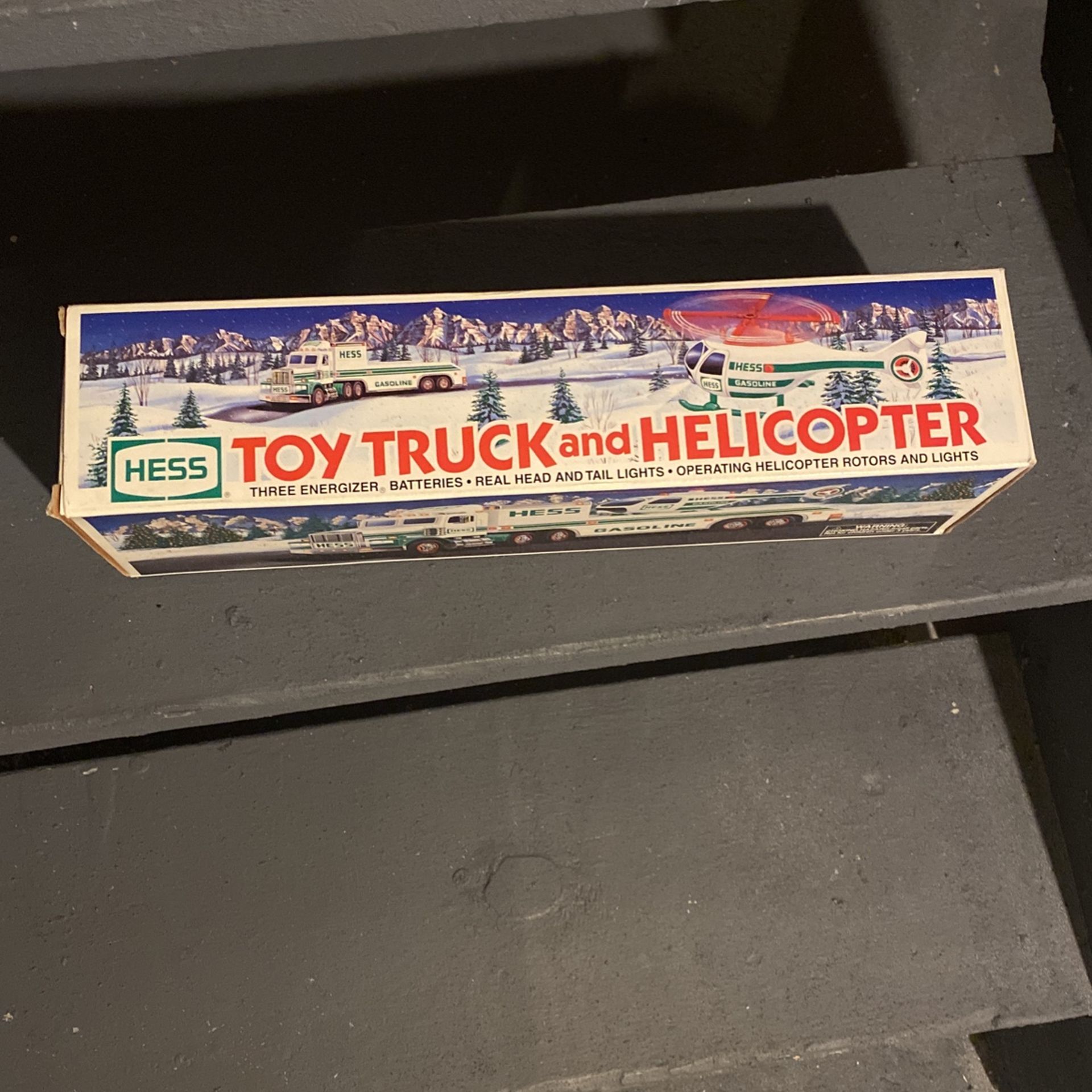 Hess Toy Truck And Helicopter
