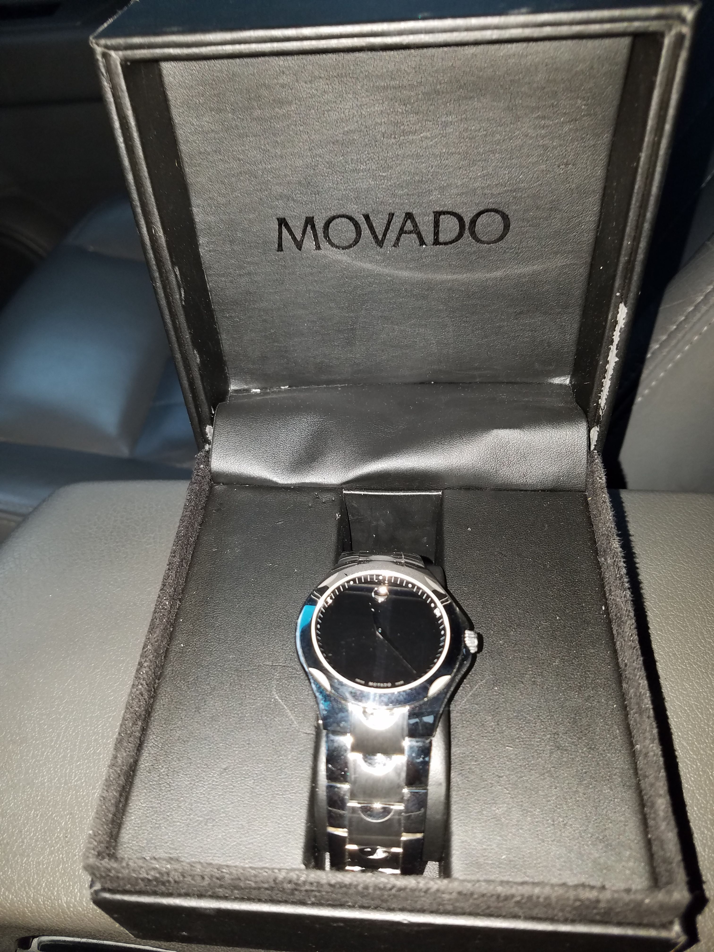 Mens movado watch receipt warranty card