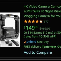 4k Video Camera