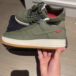 Nike x Supreme Air Force 1 Low Supreme Olive Sz 8.5