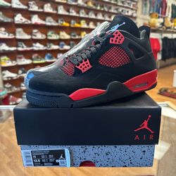 New Jordan 4 Red Thunder Size 11 