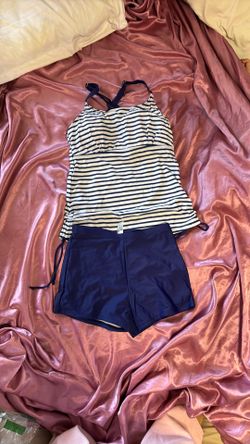 Striped bathing suit