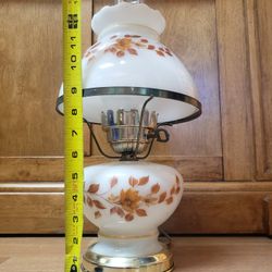 vintage 16 in. hurricane lamp
