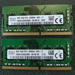 SK Hynix DDR4 16GB Kit (Two 8gb Pieces) Laptop RAM