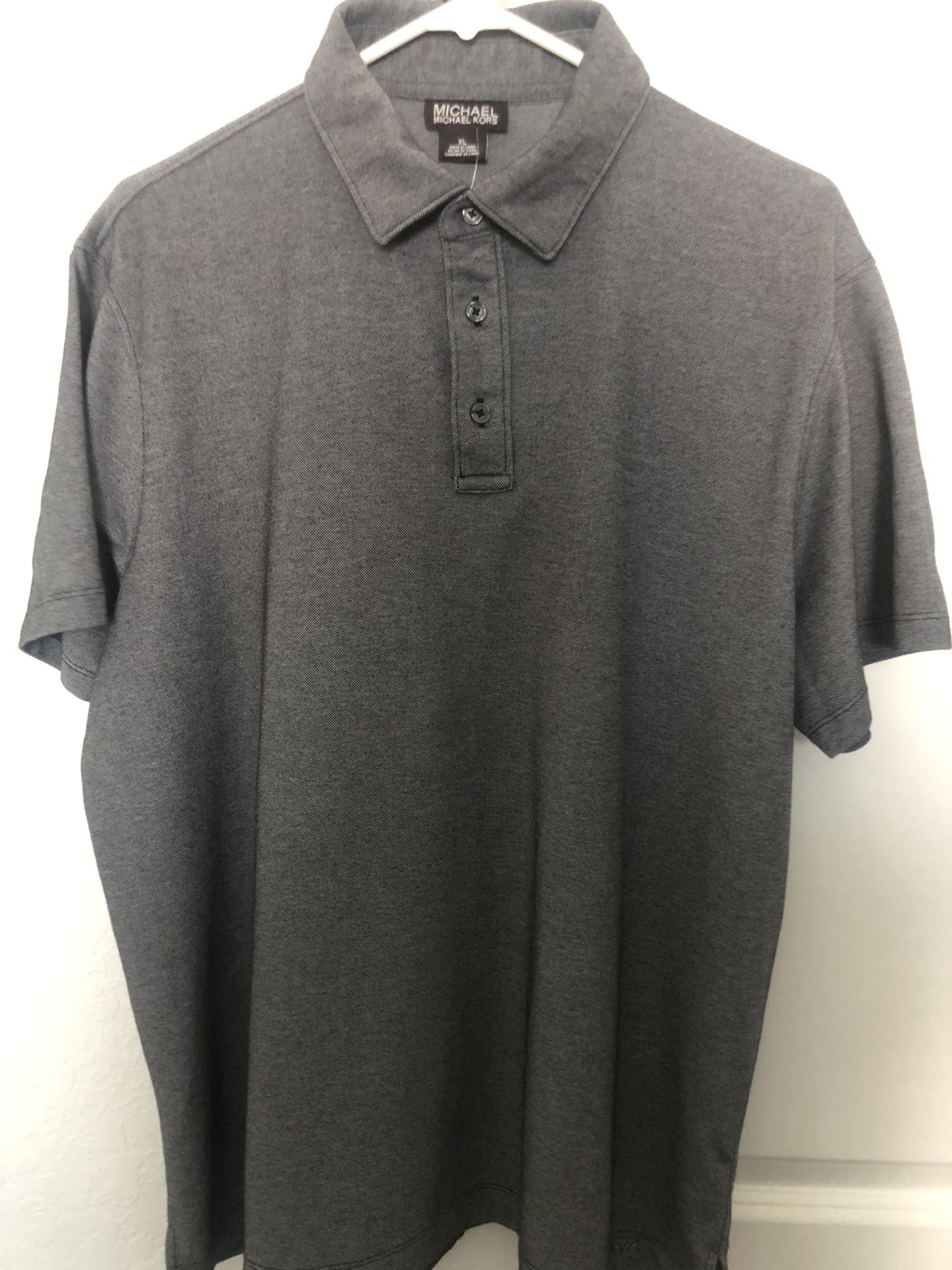 Michael Kors Dark Grey Polo Shirt Size XL