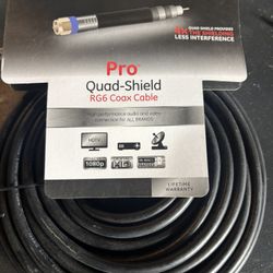 Pro Quad Shield RG6 Coax Cable 3GHZ Digital 