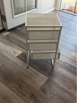 IKEA  white 3 drawer unit for under desk storage