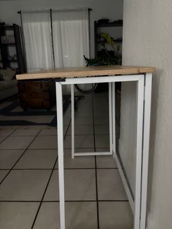 Bar Height Table with Wood Top