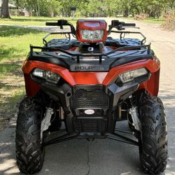 Like new only 10 hours and 37 miles Polaris sportsman 2023 EPS 450cc 4x4 Automatic with title in hand ready to go withou any problems everything works