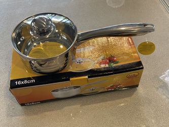 NEW Stainless Steel Pan With Lid 