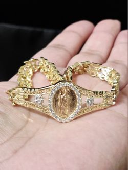 Saint Jude Bracelet 14k Gold Plated 