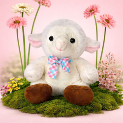0003 Plush White  Easter Lamb 11” tall
