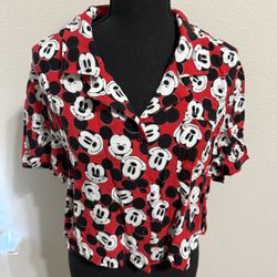 Mickey Mouse Crop Shirt