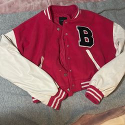 “B” Pink Letterman Jacket / Halloween