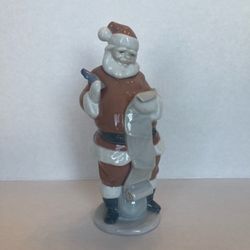 Vintage Lladro 6657 Porcelain Gift List Christmas Santa Claus 1999 w/box