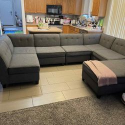 7 Piece Sectional w-chaise (moveable) 