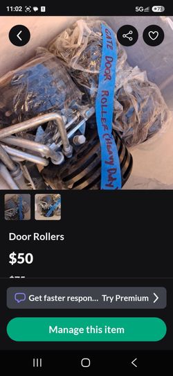 Gate door rollers