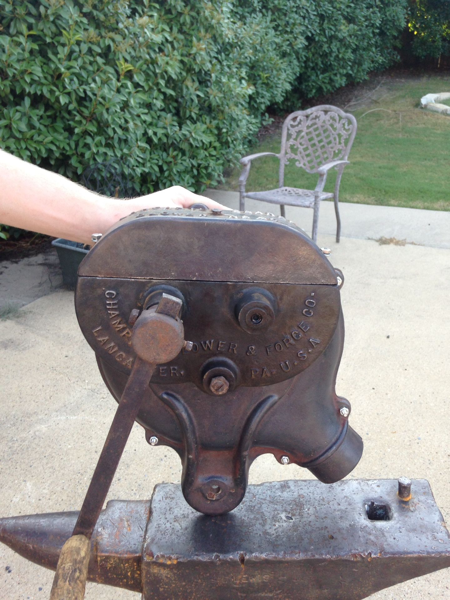Champion #40 Antique Blacksmith Forge Blower