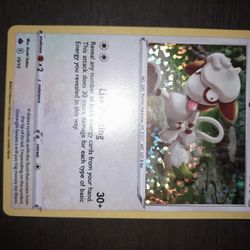 Holographic Smeargle Pokemon Card