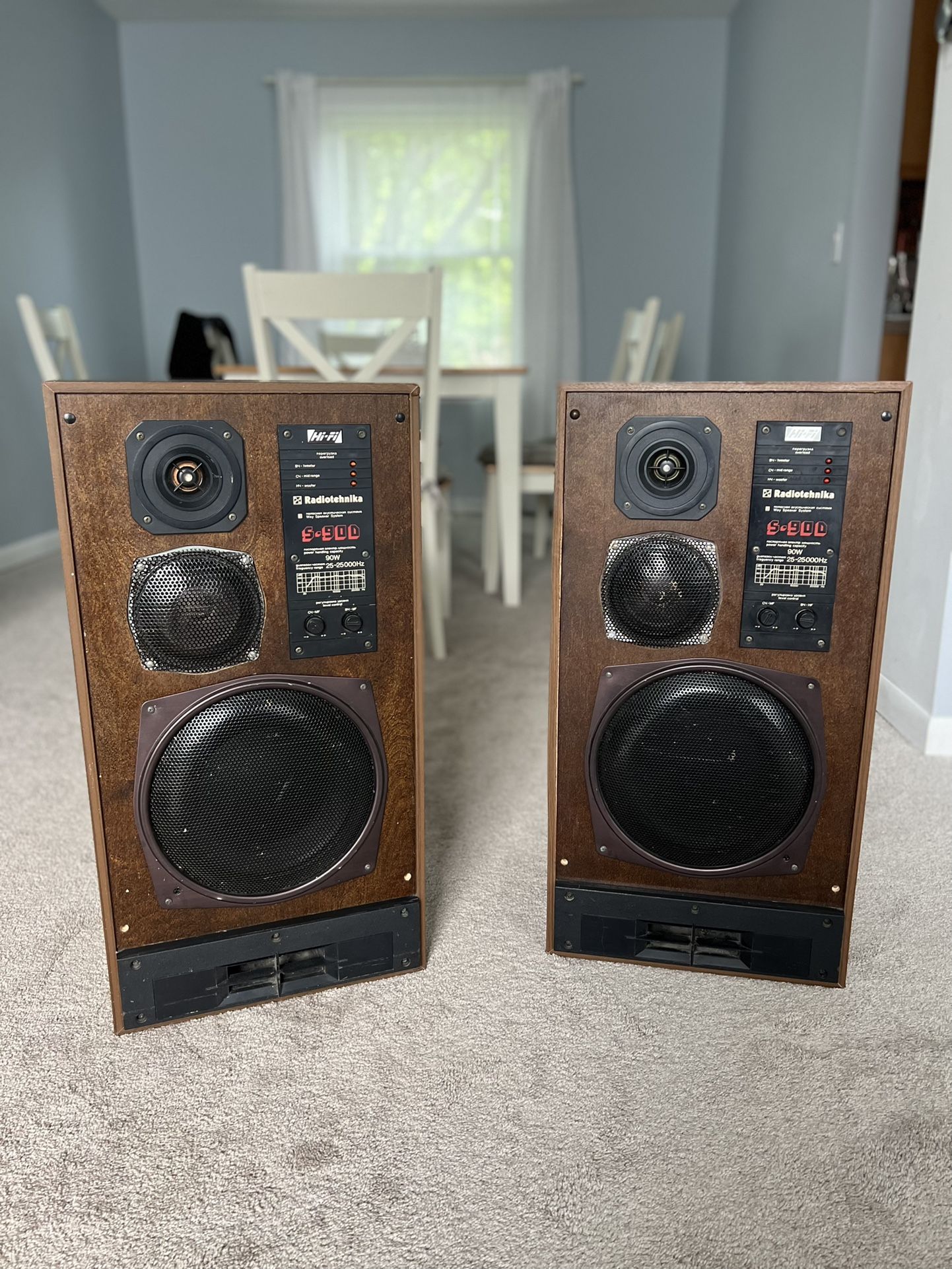 Speakers Radiotehnika S90D, Pair, Working Condition