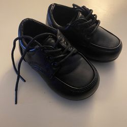Baby Boys Black Sneakers Dress Sneakers Size 5 By Josmo Like Néw