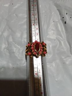 Size 8 Ring Multiple Gems Costume 