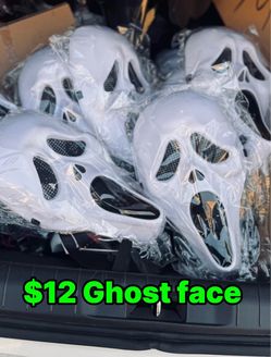Ghost face $12 each or 2 for $20 Halloween costume mask