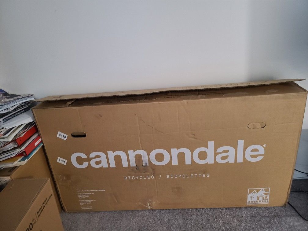 Empty TV And Bike Boxes