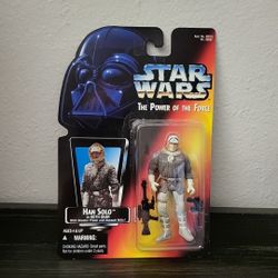 Star Wars 1995 Kenner POTF Han Solo in Hoth Gear w/ Pistol A