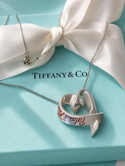 Tiffany & Co. Paloma Picasso Large Red Enamel Loving Heart Necklace