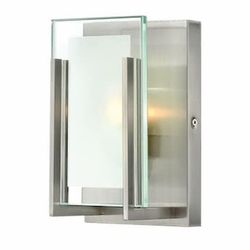 Two New In Box Hinkley Latitude 5-in 1 Light Brushed Nickel Modern/contemporary Bathroom Vanity lights