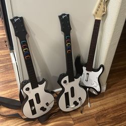 Wii guitar hero set