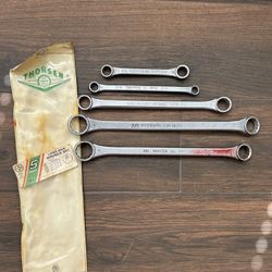 Vintage Thorsen 5 Piece Long Box Wrenches 
