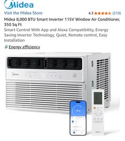 MIDEA WINDOWS AC ALMOST BRAND NEW