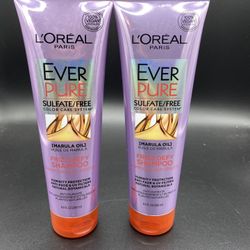 (2) L'Oreal Paris EverPure Sulfate Free Brass Toning Purple Shampoo Conditioner