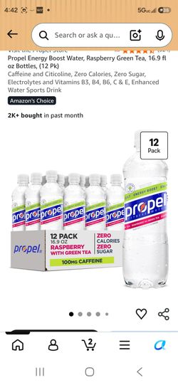 Propel Energy Boost Water Raspberry Green Tea 12-Pack
