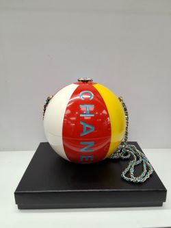 Chanel Handbag Plexiglass Coco Beach Ball Multi Color