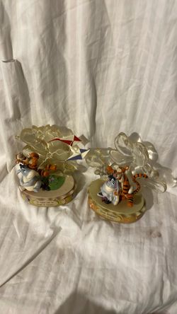 X2 Bradford Exchange Pooh Tigger Eeyore Thank Goodness It's Friday Limited Figurine