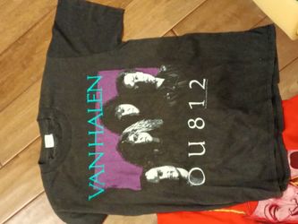 Size Small Van Halen Shirt From The '80s And A Small Motley Crue Shirt From The 80s